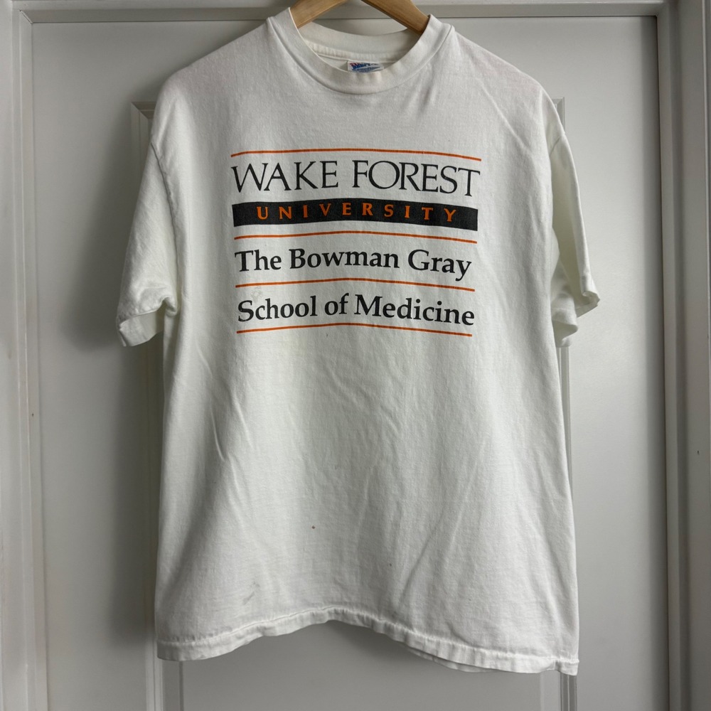 Vintage Wake Forest Bowman Gray School of Medicine T-Shirt Tee L